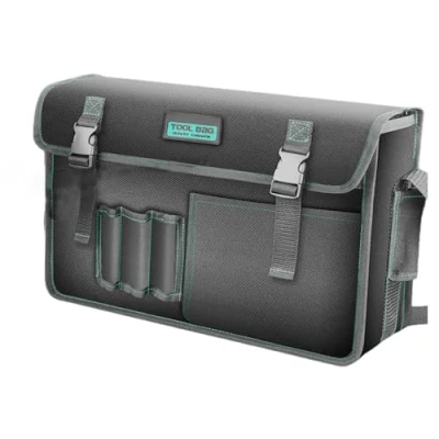 Image of CHAKAE Canvas Tool Bag with Shoulder Strap Large Capacity and Organized Storage Carry Case for Hand/Power Tools
