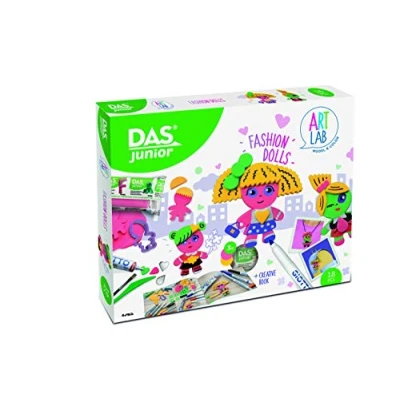 Image of DAS Junior Modelling Clay Art Lab Fashion Dolls Creative Set, Large Kit, Ideal for Schools and Classes