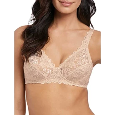 Image of Wacoal Womens Eglantine Non Wired Bra Beige Polyamide Size 32B