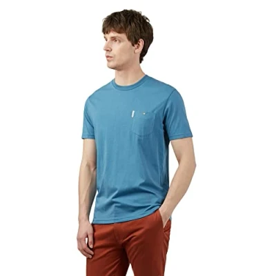 Image of Ben Sherman Mens Wedgewood Blue Short Sleeve T Shirt