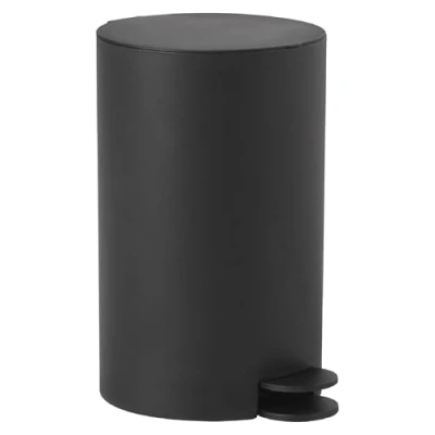 Image of Gedy Sharon 3 Litre Pedal Bin with Lid Matt Black