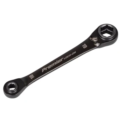 Image of Premier Black Series 4 in 1 Reversible Lock On Ratchet Ring Spanner