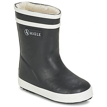 Image of Aigle BABY FLAC FUR boys&#039;s Children&#039;s Wellington Boots in Black
