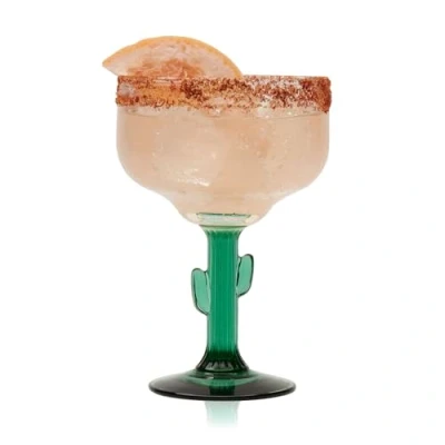 Image of Libbey Cactus Margarita Glasses, 16 Ounce, Set of 4