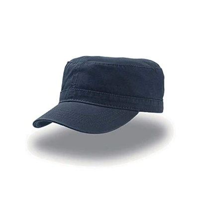 Image of Atlantis Uniform Military Cap Chino Cotton Navy OS
