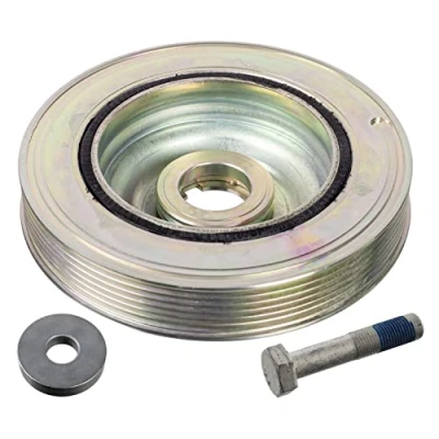 Image of 3553053, 3553053S1 Crankshaft Pulley BLUE PRINT ADBP610031 6PK 163mm with pipe connector, screw PEUGEOT: 508 I SW, Saloon, Expert III Van