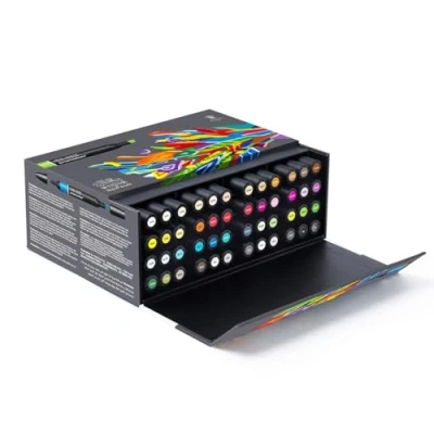 Image of Winsor &amp; Newton, Promarker, Essential Collection, Set of 48 , Alcohol Based Dual Tip Markers