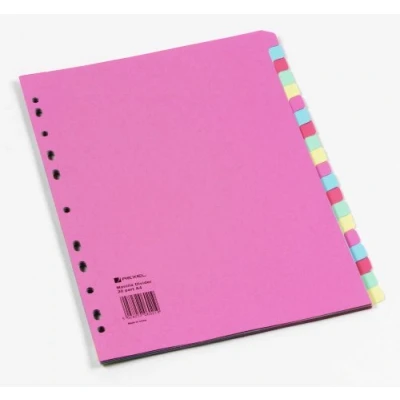 Image of Rexel Manilla A4 Dividers 20 Part Assorted Colours