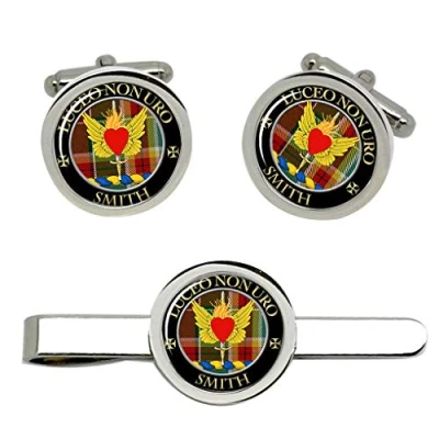 Image of Smith Scottish Clan Cufflinks and Tie Clip Set