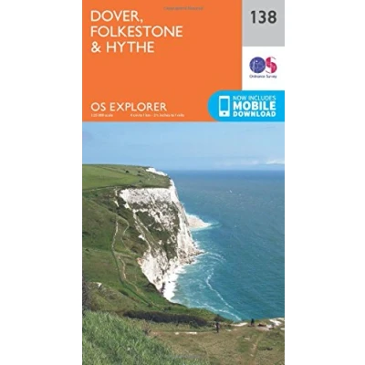 Image of Explorer 138 Dover, Folkestone &amp; Hythe Map With Digital Version