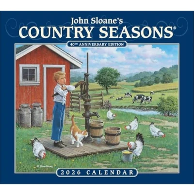 Image of John Sloane&#039;s Country Seasons® 2026 Deluxe Wall Calendar: 40th Anniversary Ed.