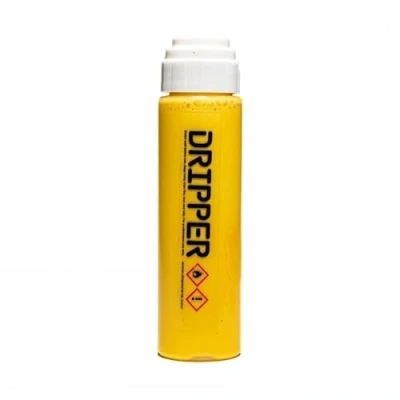 Image of Liquid Paint Dope Dripper Multi Colour &amp; Size Mop Marker Graffiti Art Taggers, Permanent Alcohol Based Refill (Yellow, 18mm Marker)
