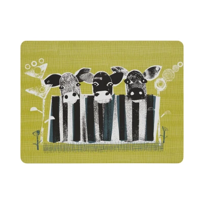 Image of Denby Set Of 6 Cow Placemats