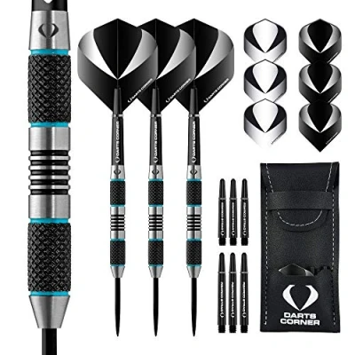 Image of DESIGNA DARTS Corner Marine Steel Tip Dart Set 80% Tungsten Barrel, M1, 24g (D0671)