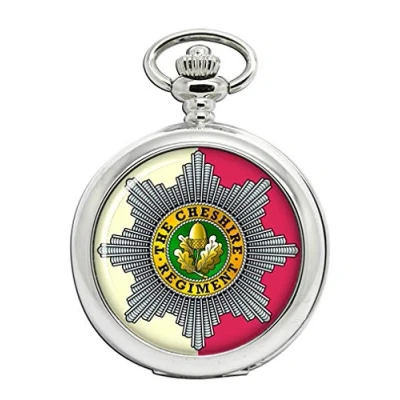 Image of Giftshop UK Cheshire Regiment, British Army Full Hunter Pocket Watch