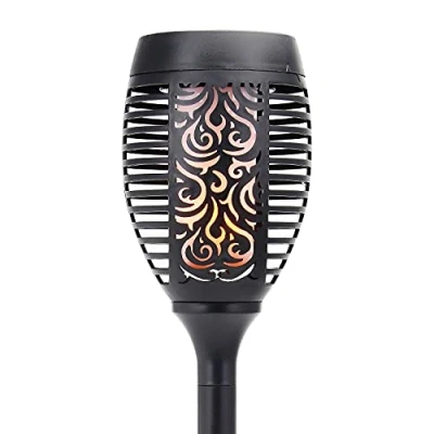 Image of Taylor &amp; Brown 51 LED Solar Torch Light Dancing Flickering Flame Effect Stake Waterproof Outdoor Garden Landscape Path Lamp (2 Lights)