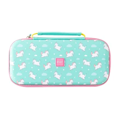 Image of WONDEE Mr Wonderful Nintendo Switch, Switch OLED and Lite Unicorns with Zipper, Internal Screen Protection 10 Games to Store