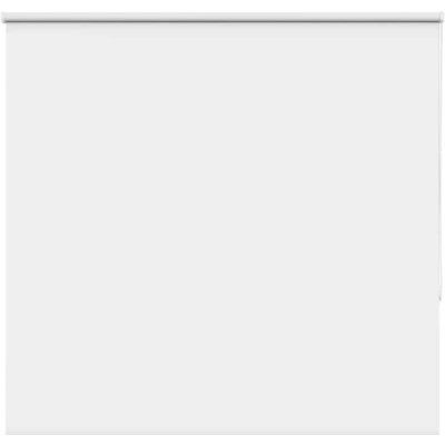 Image of vidaXL Roller Blind Blackout White 165x130 cm Fabric Width 161.6 Polyester