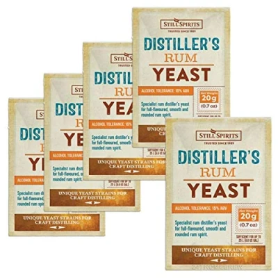 Image of 5X Still Spirits Distillers Rum Yeast 20g for 25L 15% ABV