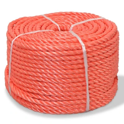 Image of vidaXL Twisted Rope Polypropylene 14 mm 100 m Orange