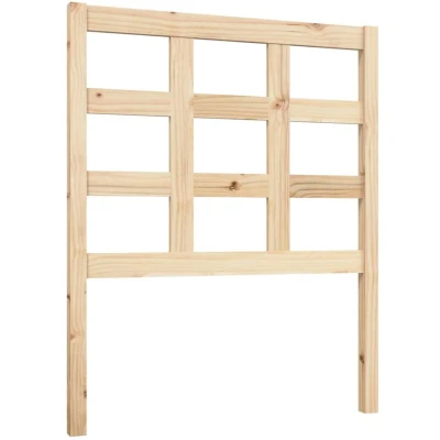 Image of vidaXL Bed Headboard 80.5x4x100 cm Solid Wood Pine