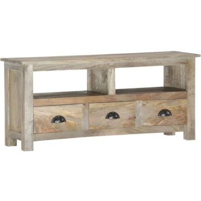 Image of vidaXL TV Cabinet 110x30x50 cm Solid Mango Wood