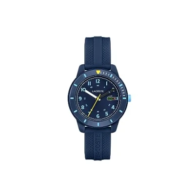 Image of Lacoste Analogue Quartz Watch for Kids Mini Tennis Collection with Navy Blue Silicone Bracelet 2030053