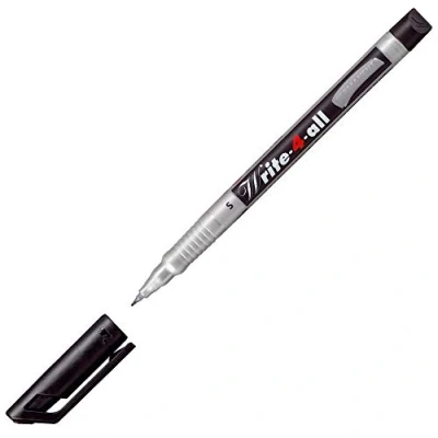 Image of Permanent Marker Pen STABILO Write 4 all Superfine Pack of 3 Black