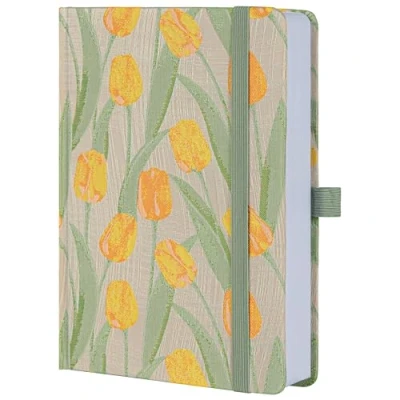 Image of TIEFOSSI Lined Journals for Writing Aesthetic Floral Notebook, College Ruled Notebook A5 Hardcover Notebooks Women &amp; Girls, 100GSM 316 Numbered Pages, Travel, Business, Work, Office, School Taking