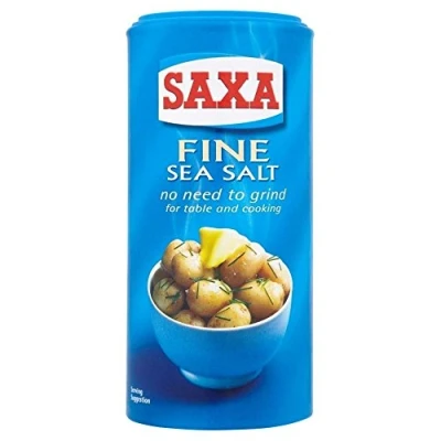 Image of Saxa Fine Sea Salt (350g) Pack of 6
