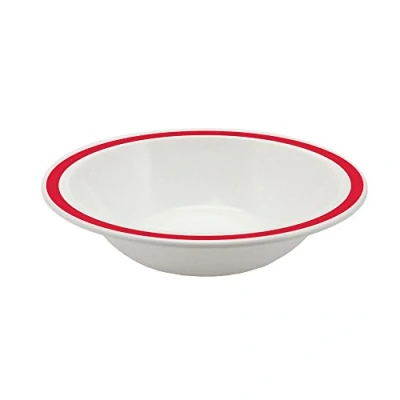 Image of NRS Healthcare Red Rimmed Bowl