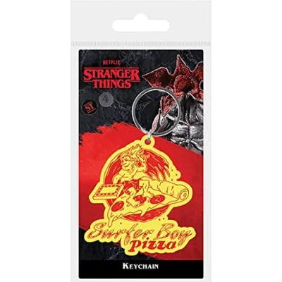 Image of Pyramid International Stranger Things 4 (Surfer Boy Pizza) Keyring
