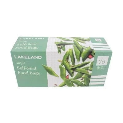 Image of 75 Lakeland Self Seal Food Storage Bags 20 x 30cm