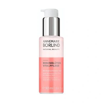 Image of ANNEMARIE BÖRLIND ROSE BLOSSOM VITAL Care (50ml) for Demanding Skin Counteracts Collagen Degradation 2 Phase Anti Aging a More Youthful Radiance, Vegan