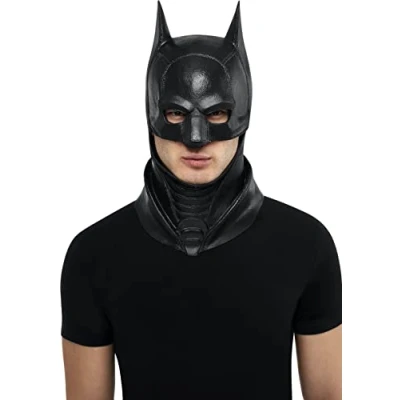 Image of Rubies Men&#039;s DC Batman Movie Deluxe Overhead Latex Mask, As Shown, One Size,203071