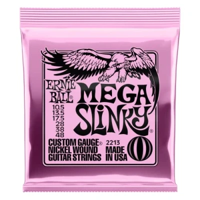 Image of Ernie Ball Mega Slinky Nickel Wound Electric Guitar Strings 10.5 48 Gauge