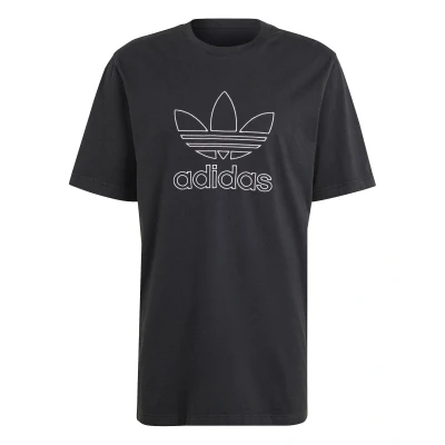 Image of adidas Originals TREF TEE Print Tshirt, Men&#039;s, Size: XXL, Black