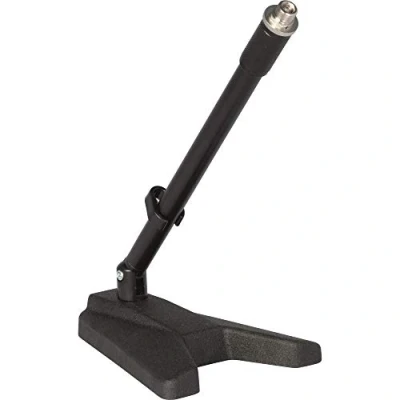 Image of Quik Lok A/114 BK EU UE Thread Cast Iron Base Table Short Microphone Stand Black