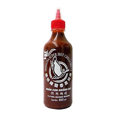Image of FLYING GOOSE Sriracha High Sharp Chilli Sauce with Red Cap and Thailand Spicy 450ml