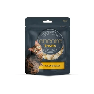 Image of Encore 100% Natural Chicken Breast Cat Treats, Freeze Dried, Grain Free Healthy Snacks 12x10g