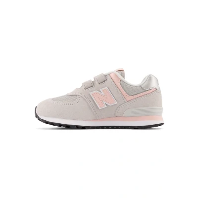 Image of New Balance PV574 Trainers for kids, Size: 13K, Rain cloud pink haze Leather and textile