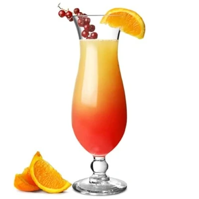 Image of bar@drinkstuff Polycarbonate Hurricane Cocktail Glasses 13.7oz / 390ml Pack of 4