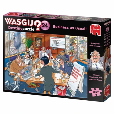 Image of Wasgij Destiny 24, Business as Usual 1000 Piece Jigsaw Puzzles for Adults Colourful, Challenging &amp; Brainteasing Puzzle the Future 100% Recycled Cardboard 1000pcs Jumbo