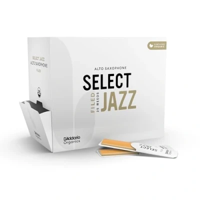 Image of D&#039;Addario Organic Select Jazz Filed Alto Saxophone Reeds, Strength 3 Soft, 25 Pack