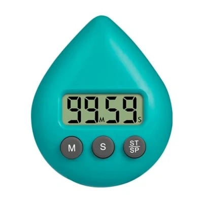 Image of Digital Timer Countdown Waterproof, for Kids, Waterproof Shower Suction Cup Compact Timing Device with LCD Display Kitchen Cooking, Showering, Classroom, Working