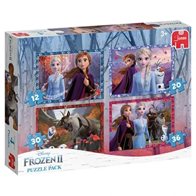 Image of Jumbo 19747 Disney Frozen 2 4in1 Puzzle Pack
