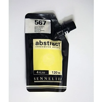 Image of Sennelier Abstract Innovative Acrylic Artist Paint Pouch 120ml (567 Naples Yellow)