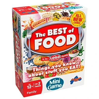 Image of Drumond Park The LOGO Best of Food Mini Board Game Family Brands And Products You Know Love, Travel Games, Games For Adults Kids Suitable From 12+ Years