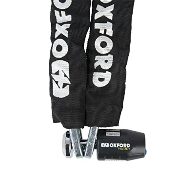 Image of Oxford LK745 Patriot Lock Motorcycle Chain &amp; Padlock, Black, 1.2m
