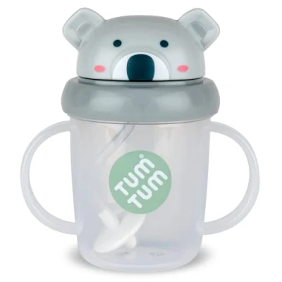 Image of TUM Tippy Up Free Flow Sippy Cup (No Valve), for Toddlers, 200ml, BPA (Kev Koala S3)